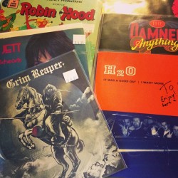 radio-active-records:  More 45s! More flexies! More Grim Reaper! #records #vinyl (at Radio-Active Records) 