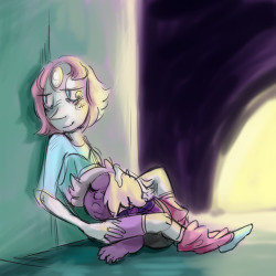 anotherler:  I doodled some young Pearl and Amethyst sitting together a few days back and decided to finish colouring it today! 