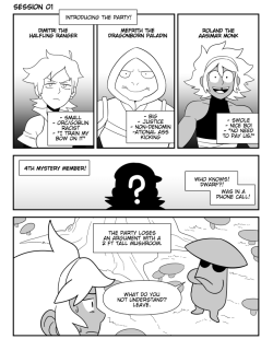 The first session of the SHAME GAME!We had our first session last Sunday. I figured it’d be fun to do an amusing recap comic. Dunno if I’ll be doing that each session, but if I do anything related to the D&amp;D game (text posts, comics, doodles,
