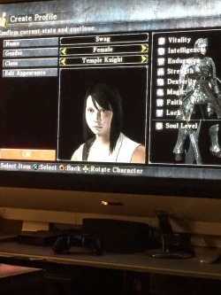 bloodborne:  cute-robots:  My demons souls character is really cute  That’s pretty good work.