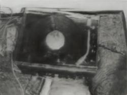 huariqueje:  Turntable ,Record Player  *  -      Gerhard Richter , 1988.German, b. 1932-  Oil on canvas ,   62 x 83 cm  *  Turntable is one of the paintings of the cycle October 18, 1977 , which relate to the person of     Andreas Baader (one of