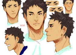 seijhoe:  trying to get past an art block + trying to get a feel for iwaizumi = this