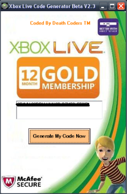Xbox live 12 month subscription code generator download: http://bit.ly/1bwEpSV