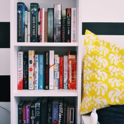 inthebookcorner:  Hey guys! Sorry I haven’t posted in a few days. But recently I rearranged my tbr shelves by priority instead of genre. This part of my TBR shelves shows the books that I want to read ASAP. I’m currently reading The Assassin’s Blade