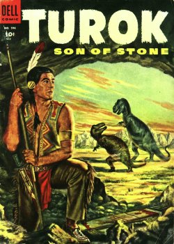 mlloydart:  Turok, Son of Stone:1954 Dell Publishing version2010 Dark Horse Comics version 