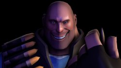 giddytf2:  voiceofvesper:  Here’s the image I made for the thumbnail of “A Guide To TF2: Playing The Heavy” Full size here.  Look at you, you handsome beast. 