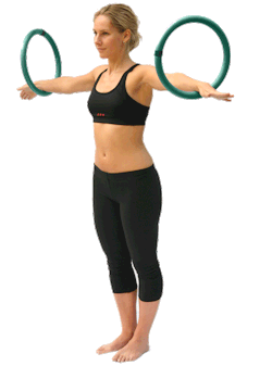 fitnessgifs4u:  Arm Hoops are fun, easy to use, and great for strengthening and toning the muscles in your arms and shoulders.