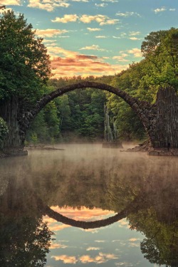 travelgurus:                        Ancient Bridge at Gablenz, Saxony, Germany                  Travel Gurus - Follow for more Nature Photographies!  