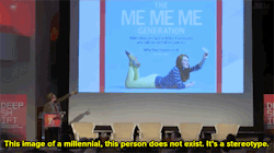 shisno:  matvrity:  micdotcom:  Watch: Comedian Adam Conover just obliterated every stereotype about millennials in one presentation.   I like this guy a lot  “Young people don’t need you to talk to them in their language. They just want to be treated