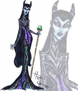 haydenwilliamsillustrations:  The Disney Villainess collection by Hayden Williams: Maleficent 