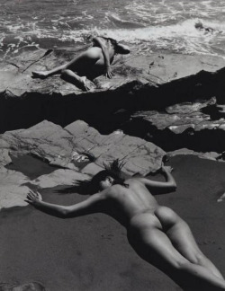 vivipiuomeno:  Andrè de Dienes ph. - Deux nus sur la plage, 1950 ca