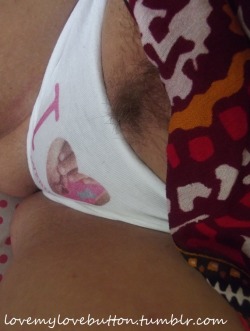 lovemylovebutton:  My shaved pussy lips and hairy, plump mons. My clitoris always perks up when I take photographs! :) http://lovemylovebutton.tumblr.com/tagged/lovemylovebutton 