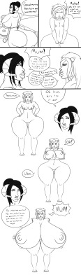 Devina and Dee, breast expansion comic Read right to left!  Please re-blog if you like it &lt;3