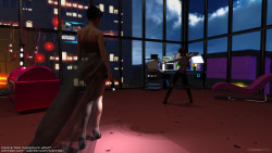 Clare &amp; Talia, Cyberpunk 2027, WIP: Getting the scene right!Tweaking,  tweaking, tweaking&hellip;This WIP parts of is a little Cyberpunk story I am working on which I was challenged to put on sale on A3D,&hellip; shall I accept the challenge?Get