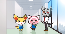 mofetafrombrooklyn: daily-incineroar: this was tons of fun also please watch aggretsuko  Best. Crossover idea. Ever.  &lt;3 &lt;3 &lt;3