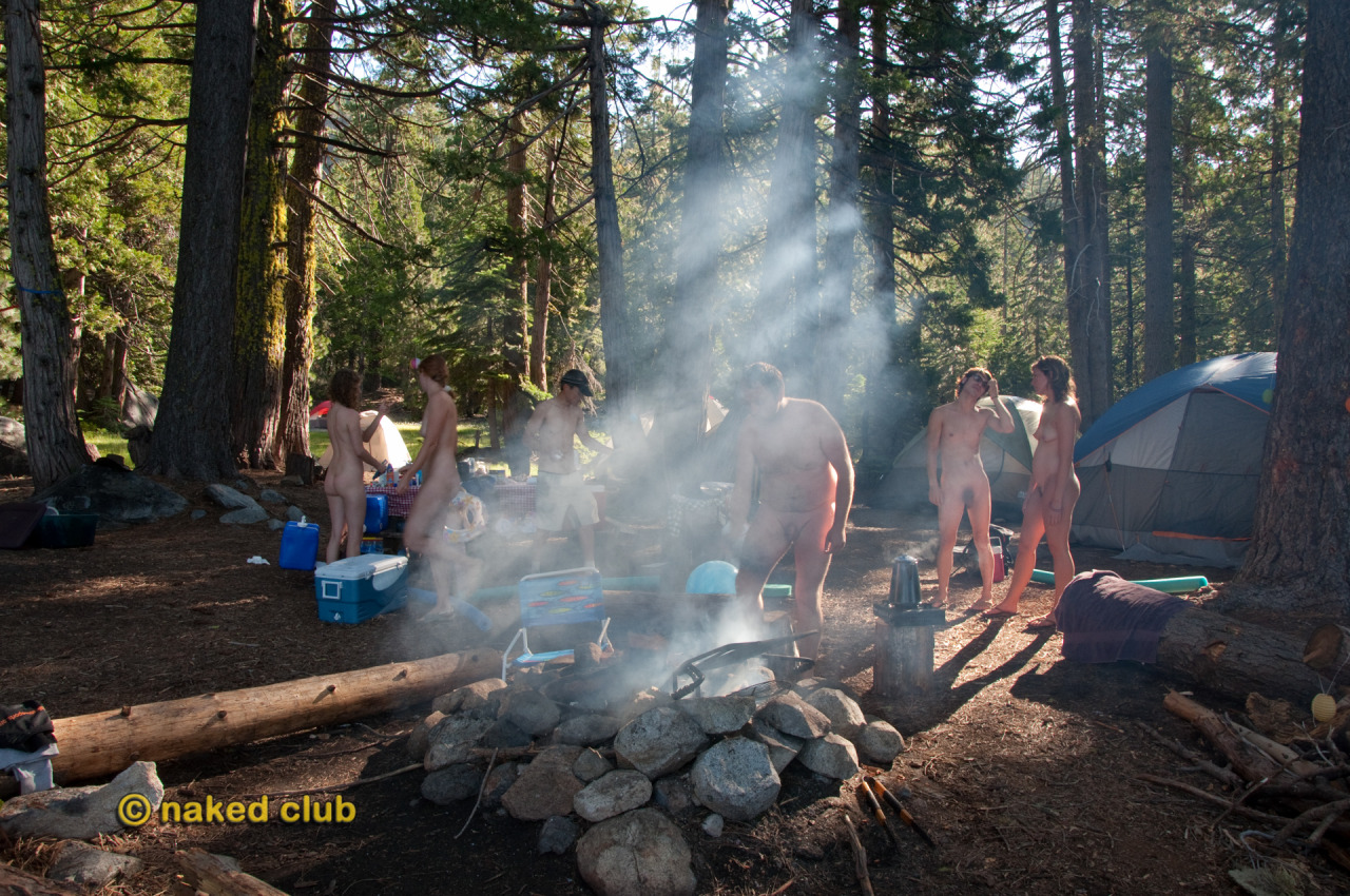 naked-club:  Camping with the Naked Club We’ll be doing more camping this summer