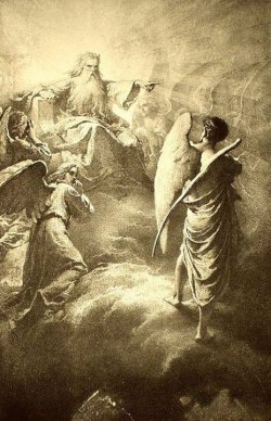 blackpaint20:  from ”The Man of Tragedy” illustration for Paradise Lost By Mihaly von Zichy c,1887 Lucifer cast to Earth