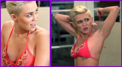 XXX nude-celebz:  Slight nip slip from Miley photo