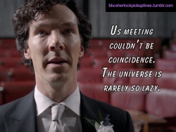 &ldquo;Us meeting couldn&rsquo;t be coincidence. The universe is rarely so lazy.&rdquo;