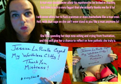 sissysquirts:I locked Sissy Eden’s tiny clit in a chastity cage lol So no more pussy for this faggot =) http://www.sissysquirts.com/2017/02/sissy-eden.html