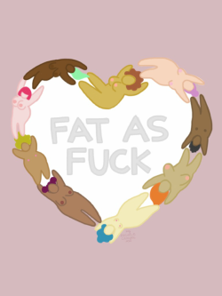 huffingtonpost: 15 Charming Illustrations That Fight Fatphobia With Doodles And Flowers Fat-positive feminist and artist Rachele Cateyes is fed up with [people’s] fatphobic bullsh*t. So she decided to draw about it.In her illustrated series called