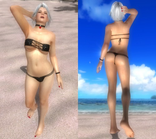 themeddleroftrousers:Dead or Alive 5 Last Round Pre Order Beach Outfits Part 1