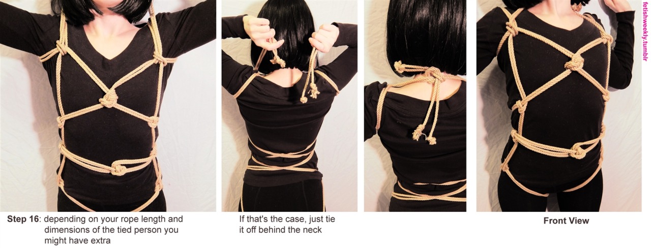 fetishweekly:  Shibari Tutorial: Side Hitch Harness ♥ Always practice cautious