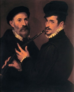Bartolomeo Passarotti, Double Portrait of Musicians, c. 1577-9