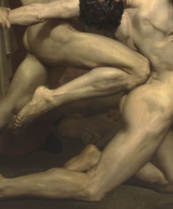laclefdescoeurs:  Detail from Dante and Virgil, 1850, William-Adolphe Bouguereau 