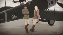 kino-w: WWI AU  pixiv: https://goo.gl/T8q3xH    another commission for gardner295:)   