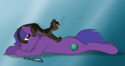 nearlyentertainment:thedenofravenpuff:In Memory Quick little gift for @nearlyentertainment in condolence in having to have his cat Swee'pea put down due to kidney failure. I hope I got her colours close enough, based on the dark photos provided. Enjoy. I