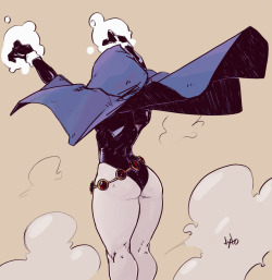 ttyto-alba:  Decided to color this as a warm up.So enjoy some Raven booty.