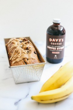 sweetoothgirl:  Caramelized Banana Chocolate Nut Loaf with Browned-Butter Coffee Mocha Glaze