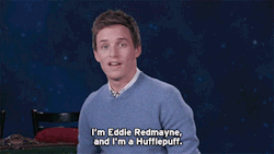 entertainmenttonight:  Take heart, Hufflepuffs! Eddie Redmayne is here for you.    THANKSJust seen the movie and oh god. OH GOD.I CANâ€™T FEEL MORE RELATED TO MY HOUSE. HE IS LIT ME. but cuter. Iâ€™m glad Iâ€™m a hufflepuff &lt;3