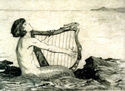 saveflowers1:  Art by Ameila Bauerle (1905) “Song Of The Sea.”