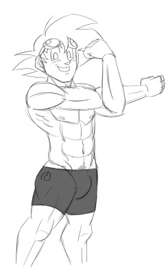 Finally got some Goku and Krillin requests! Also in swimwear to go with Olympic theme! Going to move on to the ladies in different outfits very soon.(Krillin canâ€™t quite fit that speedo though&hellip;..)