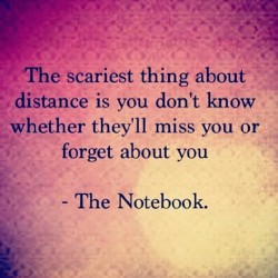 and lately it seems that distance did its