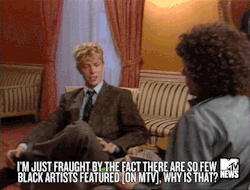 mtv: david bowie, calling out mtv about not featuring black artists on the channel. watch the full video here 