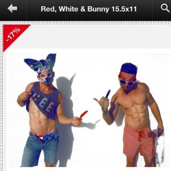 Red, White &amp; Bunny - available on @fab for just a bit longer. Fab.com - Search  &ldquo;Alexander Guerra&rdquo; and see all the prints and drawings in my sale. 