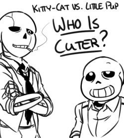 nyublackneko:  HAPPY BELATED (by a week) BIRTHDAY, MY SHITPOSTING PARTNER!!! :D@junkpilestuff requested for Gaster!Sans and Sans battling over their kid being the cutest. But does it matter? G!Sans has a problem, yo.
