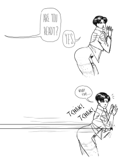 su-kichuya:  My boyfriend gave me this idea ! XD I love stupid Erwin. Please kids, for your safety, don’t try to do that at home. 