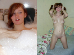 dressed-to-undressed:  Wanna see real sluts? Dressed and undressed sluts from your neighbourhood! FOLLOW NOW —-&gt; http://bit.ly/dressed-2-undressed  Oh gorgeous redhead.