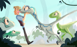 molinatwins:  Couldn’t help my self!Have some raptor fun!The first is a WIP that i may or may not finishnext some explorations on blue and last a little rough story thumbnails! ‪#‎jurassicworld‬