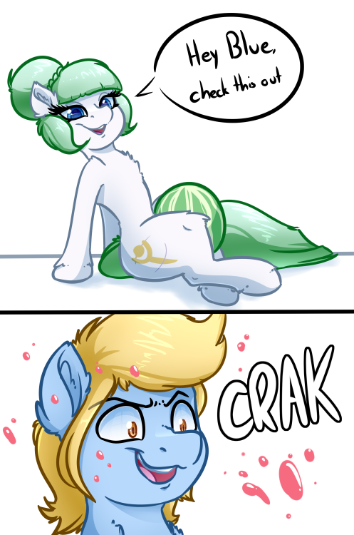 witchtaunter: Watermelon Horse Comic CommissionWatermelon Horse Comic Commission for Blue Skies