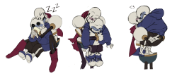eggford:  Papy making Sans happy is my everything!!!!!!this is for the anon requesting them cuddling awa