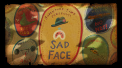 Sad Face - title card designed by Graham Falk painted by Teri Shikasho