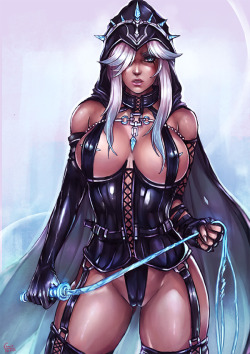 kachimahan: Vote no 22: Theme : Mistress , Bondage Queen   Character : Ashe / League of Legend /   Mistress Costume  and weapons adapt   Nsfw version : Patreon support me for more work and stuff also event here : www.patreon.com/chanit See also my