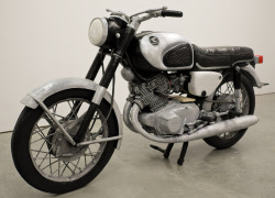 untitledprojects:  Conrad BakkerUntitled Project: Honda CB77 Superhawkoil on carved wood, 2014 http://www.mac-lyon.com/mac/sections/en/exhibitions/2014/motopoetique