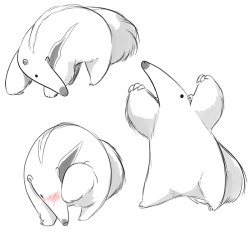 cubewatermelon:  Someone asked me to draw more giant anteaters!Ask (specifically for giant anteaters) and ye shall receive!  A small reason to smile not enough to make me smile thougj