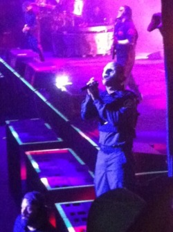 I got super close to Corey Taylor last night at the OKC show! I have a serious bangover today!